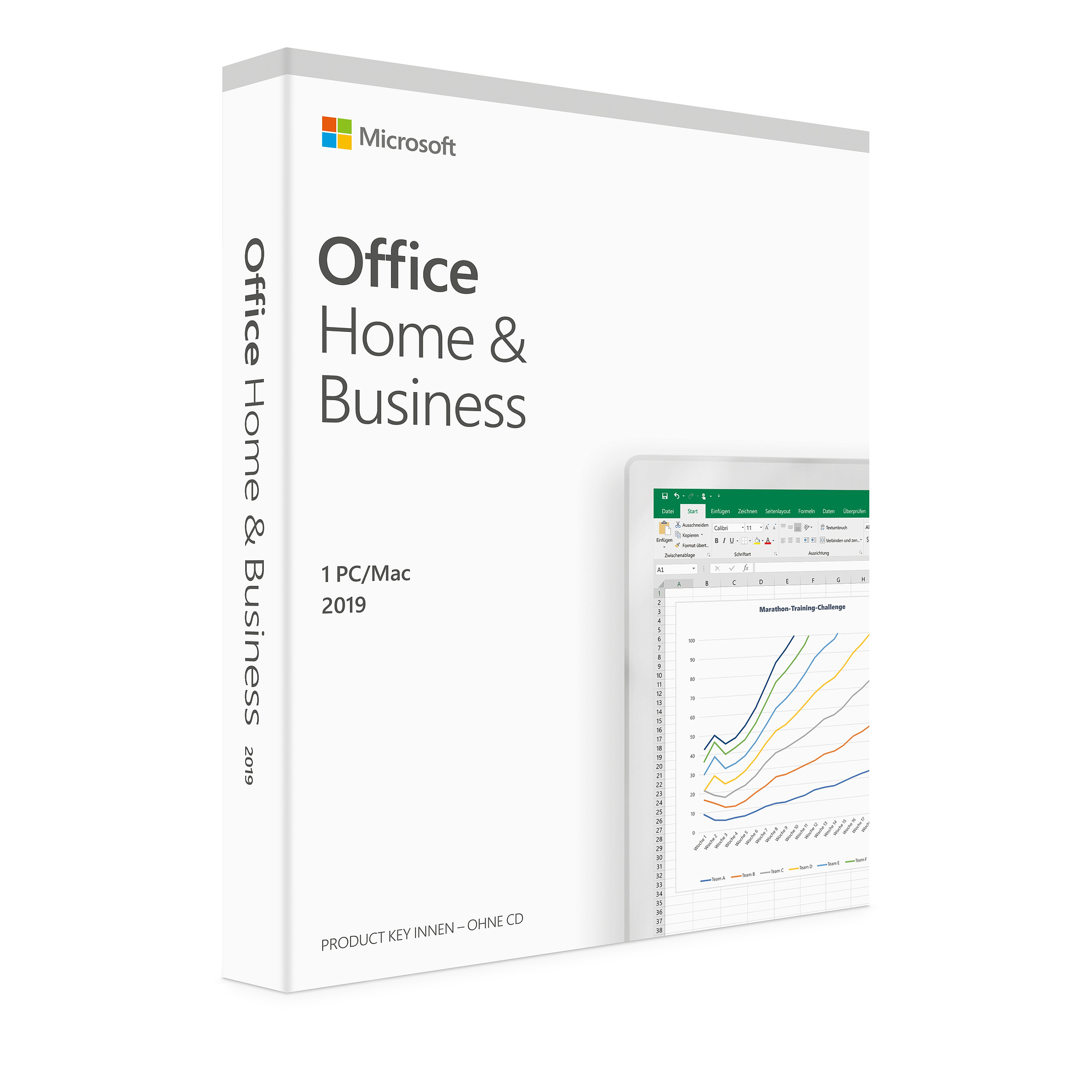 Office 2019 Home & Business für MAC, Vollversion, ESD, 32 Bit und 64 Bit