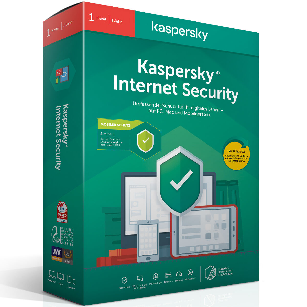 Kaspersky Internet Security, Jahreslizenz, ESD