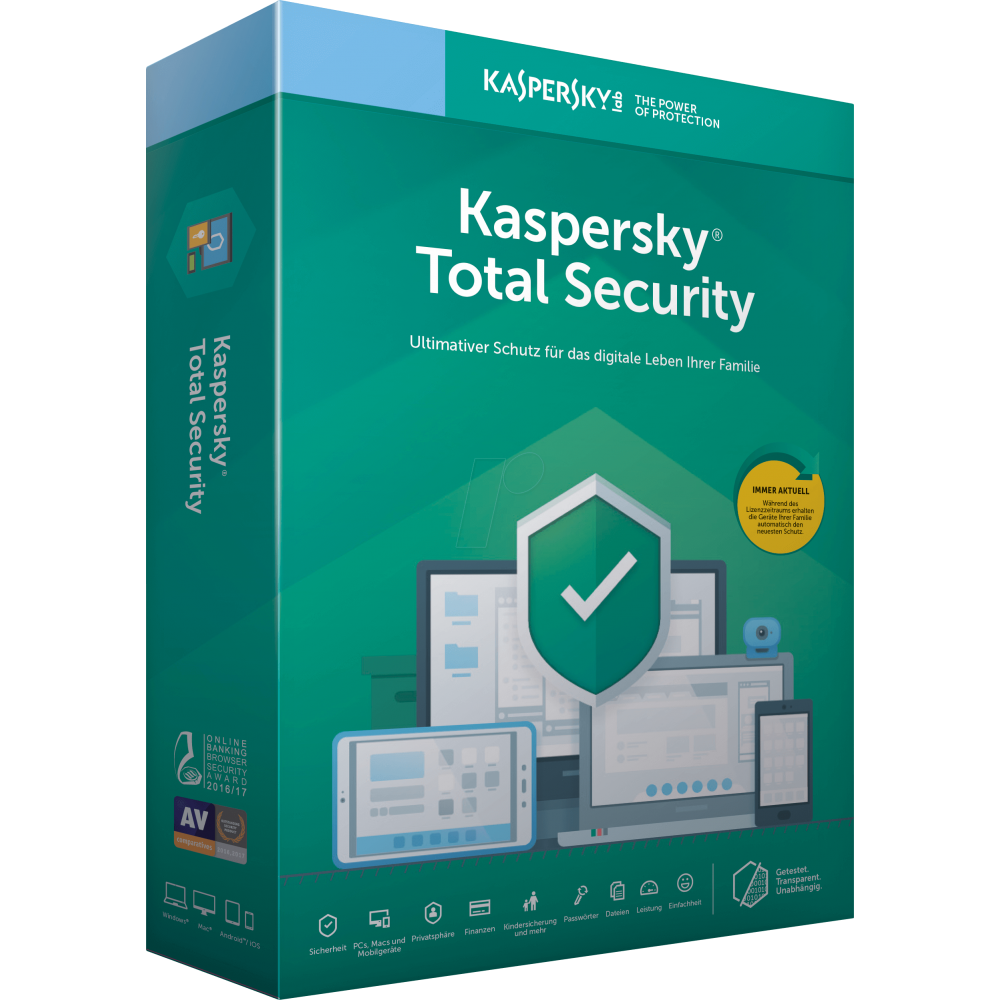 Kaspersky Total Security, Jahreslizenz, ESD